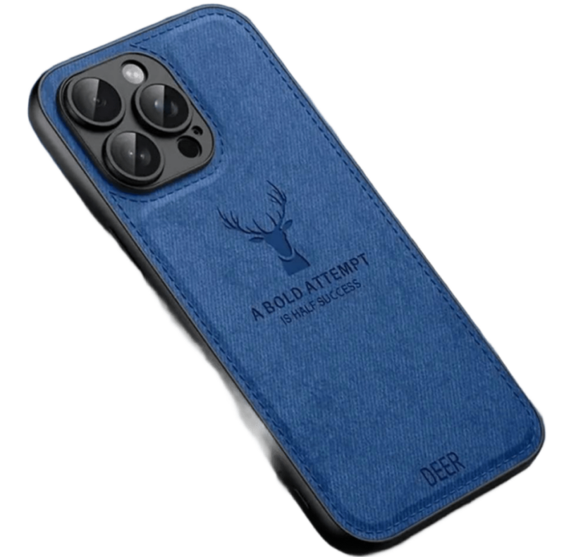 Premium leather case (Blue)