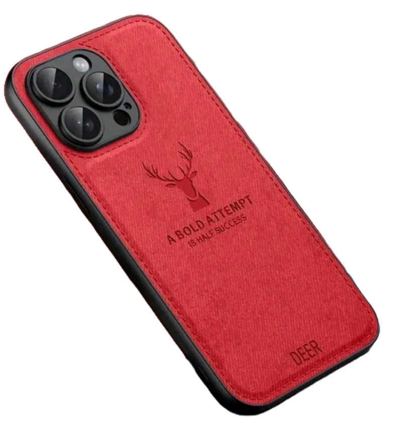 Premium leather case (Red)