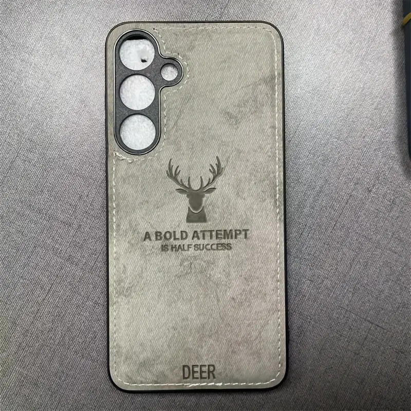 Deer Head Pattern Leather Case